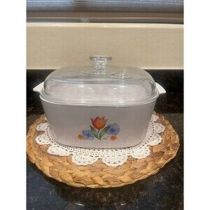 CORNING WARE 5 liter fresh cut tulips with lid